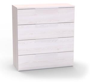 Komoda VARIO 4 Modřín latte, nerez úchytky