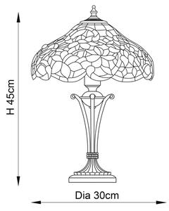 Endon 64327 - Stolní lampa Tiffany SULLIVAN 2xE14/40W/230V pr. 30 cm