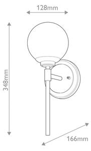 Kichler KL-BENNO1-CPZ - LED Koupelnové svítidlo BENNO 1xG9/3W/230V IP44 mosaz