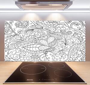 Skleněný panel do kuchynské linky Ornamenty pksh-122077054