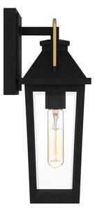 Quoizel QZ-BUCKLEY-S-MBK - Venk. nástěnné svítidlo S BUCKLEY 1xE27/40W/230V IP44