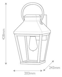 Hinkley HK-DAWSON-M - Venkovní nástěnné svítidlo DAWSON M 1xE27/60W/230V IP44