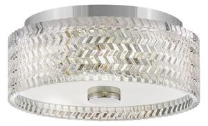 Hinkley HK-ELLE-F-S-CM - Stropní svítidlo 2xE27/60W/230V pr. 30,5 cm chrom