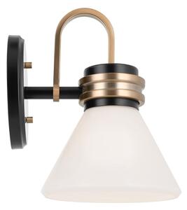 Kichler KL-FARUM1-BK - LED Koupelnová lampa FARUM 1xG9/3W/230V černá/mosaz