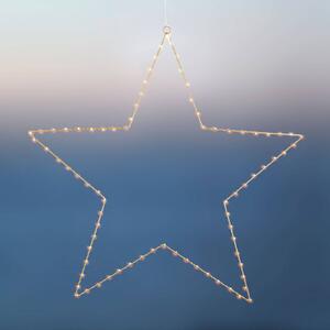 LED dekorativní hvězda Liva Star, zlatá, Ø 70 cm