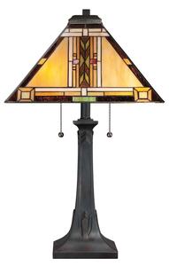 Quoizel QZ-NAVAJO-TL-VB - Stolní lampa Tiffany NAVAJO 2xE27/60W/230V