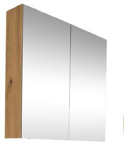 Zrcadlová skříňka SAT B-Way 80x75 cm lamino dub BWAY80CABOAK
