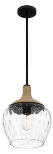 Quoizel QZ-ROYER-1P-MBK - Lustr na tyči ROYER 1xE27/60W/230V pr. 30,2 cm