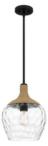 Quoizel QZ-ROYER-1P-MBK - Lustr na tyči ROYER 1xE27/60W/230V pr. 30,2 cm