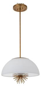 Quoizel STARING-3P-DG-OPAL-Lustr na tyči STARING 3xE14/40W/230V pr.45,7cm zlatá