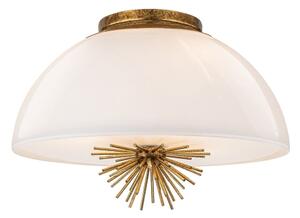 Quoizel STARING-3P-DG-OPAL-Lustr na tyči STARING 3xE14/40W/230V pr.45,7cm zlatá