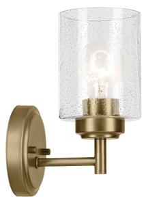 Kichler KL-WINSLOW-1W-NBR - Nástěnná lampa WINSLOW 1xE27/60W/230V mosaz