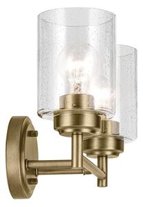 Kichler KL-WINSLOW-2W-NBR - Nástěnná lampa WINSLOW 2xE27/60W/230V mosaz