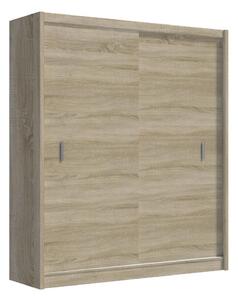 Šatní skříň s posuvnými dveřmi SAPHIRA 203x215x61 cm dub sonoma