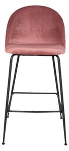 Barová židle LOESONNI růžová/černá