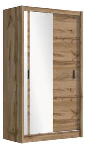 Šatní skříň se zrcadlem SABRINA 150x215x61 cm dub woltan