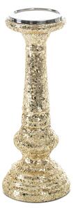 SKLENĚNÝ SVÍCEN MELIA (FI) 12X31 CM ZLATÝ