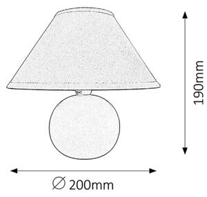Rabalux 4901 - Stolní lampa ARIEL 1xE14/40W/230V