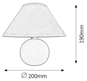 Rabalux 4906 - Stolní lampa ARIEL 1xE14/40W/230V