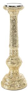 SKLENĚNÝ SVÍCEN MELIA (FI) 13X40 CM ZLATÁ