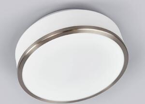 Stropní svítidlo Flush IP44, Ø 28cm, stříbrné