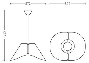 Philips 40950/31/PN - Stropní závěsné svítidlo E27/60W/230V