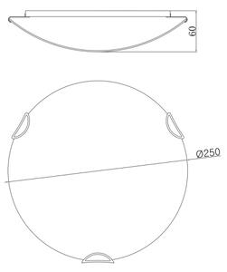 Globo 40402-1 - Stropní svítidlo CALIMERO I 1xE27/60W/230V