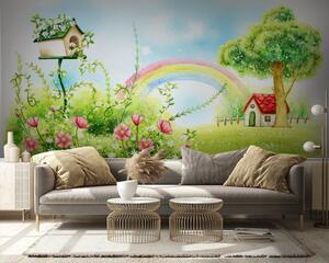 Fototapety Duha, rostlina a květina, Fototapety dětské, Fototapety pro dívku, u57050 : uwalls.cz