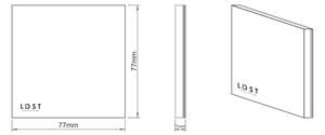 LDST SI-01-L-BZ8 - LED schodišťové svítidlo SILVER 8xLED//1,2W/230V 6500K