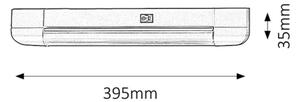 Rabalux 2306 - Podlinkové svítidlo BAND LIGHT 1xG13/10W/230V stříbrná