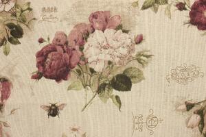 Bavlněné plátno - Dekorační květinový vzor růže 2. Jakost