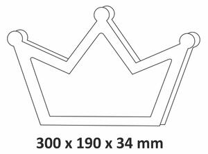 LED Dětské nástěnné svítidlo LED/2xAA růžová korunka
