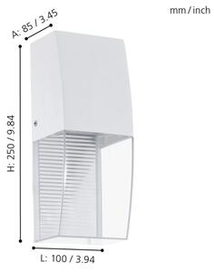 Eglo 95991 - LED Venkovní nástěnné svítidlo SERVOI LED/3,7W IP44