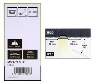 Philips Massive 59787/17/10 - Podhledové svítidlo TELLUS 2xE27/23W/230V