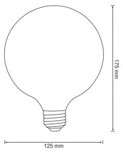 LED Žárovka FILAMENT VINTAGE E27/4W/230V 125x180mm 2200K