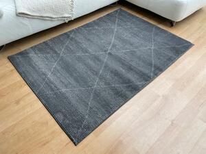 Vopi | Kusový koberec Zurich 1903 dark grey - 60 x 100 cm