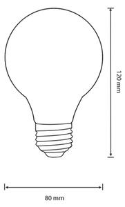 LED Žárovka VINTAGE E27/4W/230V 80x120 mm 2200K