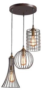 LUXERA 46073 - Lustr na lanku TRION 3xE27/60W/230V