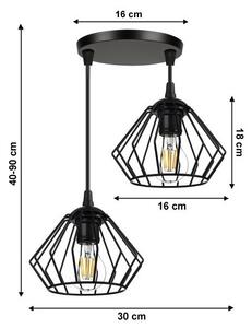 Lustr na lanku CEED 2xE27/60W/230V