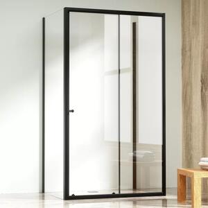 NICOL COMBI II Black 100x100x100 Čiré Sprchový kout s posuvnými dveřmi