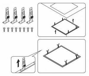 Klipy pro LED panely