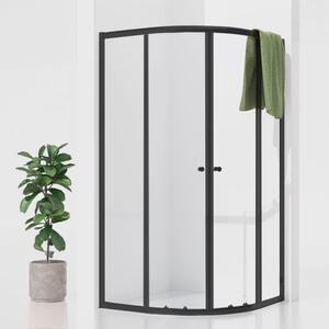 POINT BLACK 80x80 Clear Čtvrtkruhová sprchová zástěna