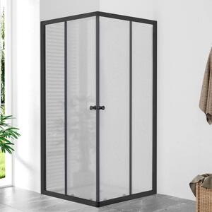 POINT Q BLACK 80x80 Grape Čtvercová sprchová zástěna