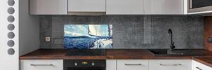 Panel do kuchyně Jachta na pozadí moře pksh-126072347