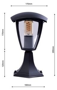 Venkovní lampa FOX 1xE27/40W/230V IP44 černá