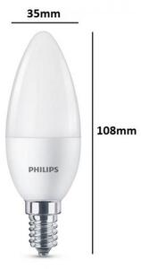 Sada 3x LED Žárovka Philips E14/5,5W/230V 2700K