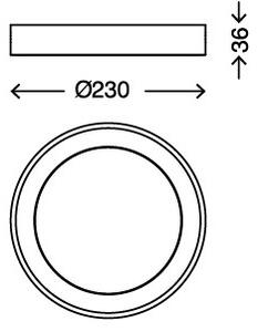 Briloner 7300-012 - LED Stropní svítidlo LED/18W/230V