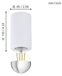 Eglo 99066 - Stropní svítidlo SALUZZO 1xE27/40W/230V