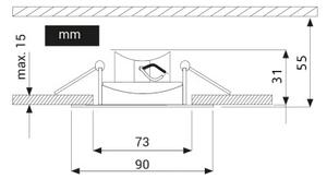 LED Podhledové svítidlo EYE LED/5W/230V 3000K