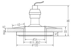 Podhledové svítidlo EYE 1xGU10/35W/230V